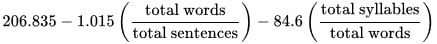 Flesch-Kincaid Reading Ease