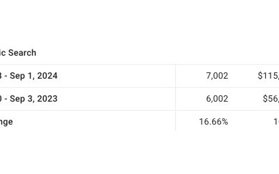 16% lift in organic traffic driving 104% lift in sales